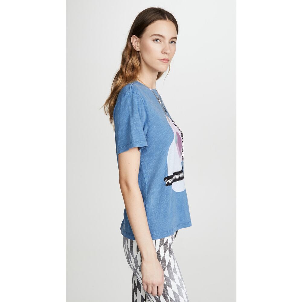 Isabel Marant Etoile Pewela Tee Shirt Top - M - Blue - Picture 4 of 6